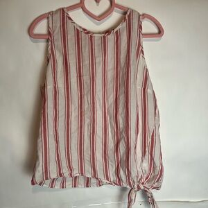 Madewell 100% cotton side tie sleeveless top